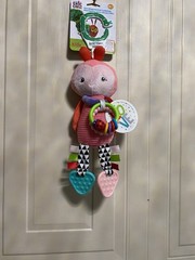 Brand New Eric Carle Developmental Ladybug Plush 14″ Crib Stroller Toy Lovey