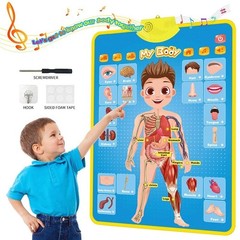 Talking Alphabet Wall Chart Kids Educational Toy ABC 123 Music Learning