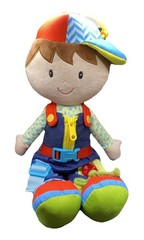 June Garden Dressy Friends Lucas 15.5” Educational Doll Zipper, Buckle, Laces