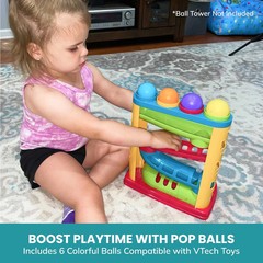 Multi-Colored Replacement Ball Set for Vtech Pop-A-Balls Push and Pop Bulldozer