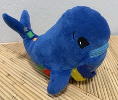 Buckle Toys “Blu” Whale Plush – Motor Skills Learning Developmental Toy Zips