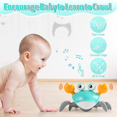 Crawling Crab Baby Toy for Infants 3-24 Months, Interactive Sensory Toy