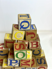 Educational 22 Wood Alphabet & Number Blocks, ABC Toy for Toddlers.