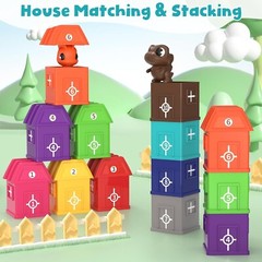 40Pcs Matching and Stacking Learning Dinosaurs Toys 12M+