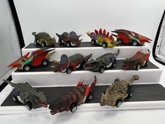 Dinobros Dinosaur Toy Pull Back Cars Lot of 11 Roadster Dino Cars Ages 3 and up