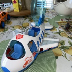 2008 Hap-P-Kid Airplane Lights and Sound English ORSpanish Has Switch On The Win