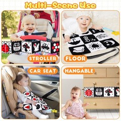 High Contrast Baby Toys for Newborn Infant 0-6 Months Montessori Tummy Time B…