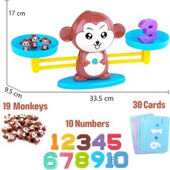 Monkey Scale Balance Counting Toys Math Games STEM Preschool Educational Toys…