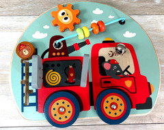 Fire Engine Busy Board 20168 made by Classic WORLD 12 + m Puzzle Brain Game Toy