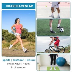 Reinforced Cushioned Sports Socks Men Women with Grip Yarn, Breathable Runnin…