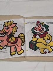 Vintage 1977 Child Educational Products My Quiet Book Quiet Book Clown Age 3+