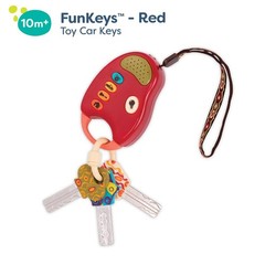 B. toys – Toy Car Keys with Lights & Sounds – FunKeys – Small, Red