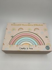 Charlie & Aria Silicone Rainbow Stacker Toy BPA And Phthalate Free