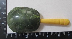 OLD NEAT VINTAGE PLASTIC RATTLE, TURTLE SHAPE, EXTRA CUTE WITH FREE USA POSTAGE