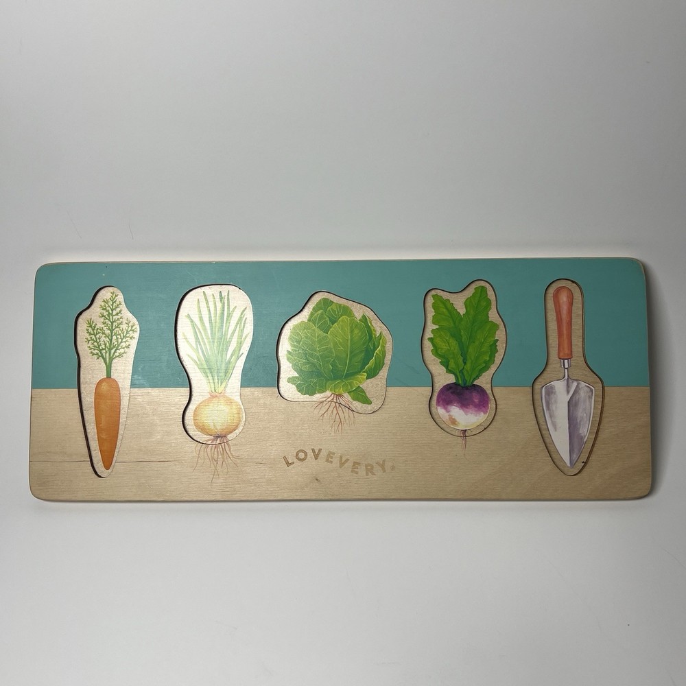 Lovevery Community Garden Vegetable Puzzle – Adventurer Play Kit 16-18 Months