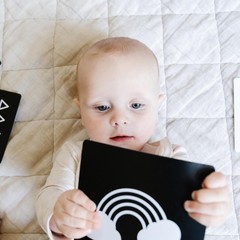 Spiggly High Contrast Baby Visual Stimulation Cards – Infant, Black and White
