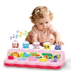 Cause and Effect Pop Up Toy for 1 Year Old Girl – Montessori Fine Motor…