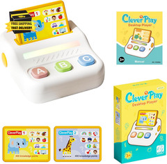 Learning Toys for Kids Ages 3-5, Educational Quiz Game with 800 Q&A Questions, M