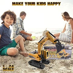 Construction Excavator Toy – Kids Toy Engineering Digger Truck, Remote Control