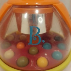 B Toys Ladybug Ball Popping Toy Push Pop Spin Poppitoppy Toddler Baby Toy