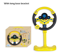 Infant Electric Steering Wheel Toy with Lights and Sounds for Early Learning