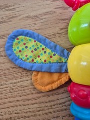 Bright Starts Twisty Bug dragonfly butterfly baby toy rattle w/ lights & sounds