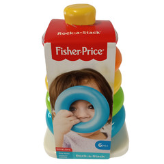 Fisher-Price Rock-a-Stack Stacking Toy – Classic Baby Ring Stacker