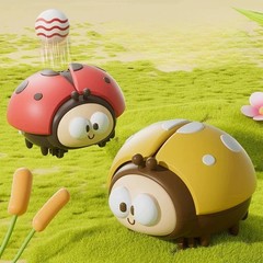 Funny Ladybug Floating Ball Cute Crab Whale Floating Ball Electric Toys Early