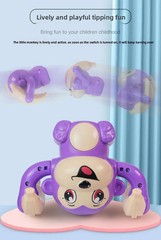 Baby Toy Electric Monkey Rolling Music Light Educational Preschool Toy