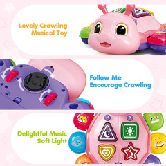 Baby Crawling Toys for 6-12 Months, Musical Toys for Infants 7 8 9 10 11 Months,