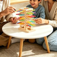 Pull Ball Drop Game with Color Learning Tabletop Fun Board Game for Kids