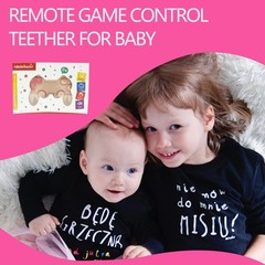 Cool Remote Game Control Teething Toy for Babies 0-6 6-12 Months,Game Pink