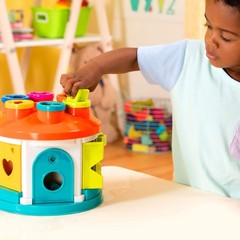 Battat â€“ Shape Sorter House â€“ Color and Shape Sorting Toy with 6 Keys and…