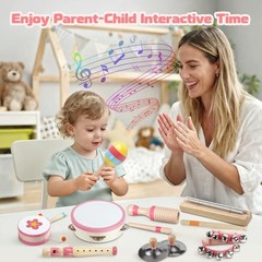 Baby Musical Instruments – Montessori Musical Toys for Toddlers 1-3, Neutral