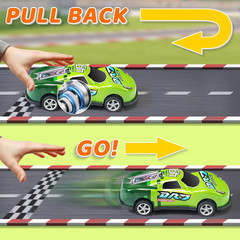 20 Pack 3.4 Inch Metal Pull Back Toy Cars, Toys for Boys Girls Toddlers 3,4,5…