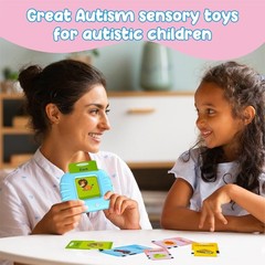 Toddler Toys Talking Flash Cards for 1 2 3 4 5 6 Year Old Boys and Girls, Autism
