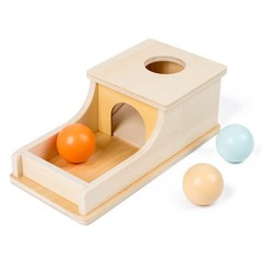 Montessori Toys for Babies 6-12 Months Object Permanence Box Wooden Ball Drop…