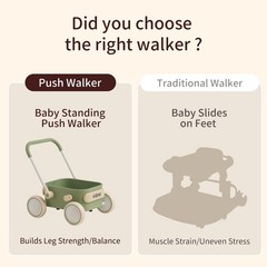 PULA Baby Push Walker with Wheels Toddler Wagon for First Learner Baby Toys 6…