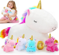 Toys for Girls Ages 0 1 2 3 4 5 6 7 8+ Years – Unicorn Mommy Stuffed Animal with