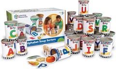 Interactive Alphabet Awareness Toy – 26 Cans, 130 Cards