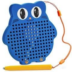 Magnetic Drawing Board for Kids & Toddlers with Beads and Magnet Stylus Pen