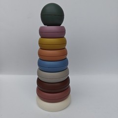 Mushie Stacking Rings Toy 100% Non-Toxic BPA & Phthalates Free Plastic Denmark