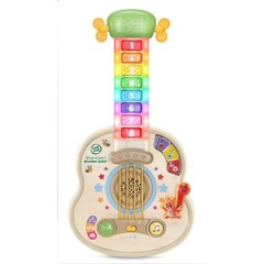 Strum & Count Wooden Guitar Plastic, FSC-Certified Wood Baby and Toddler Toys