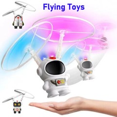 Toys for Boys Girls RC Flying Ball LED Robot Drone 3-11 Years Old Children Gift