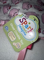 Spark Create Imagine Ghost Crinkle Me Baby Toy Pink With Teether Walmart