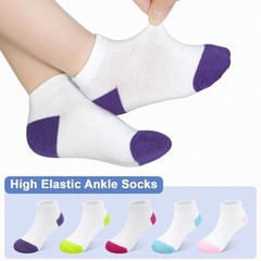 25 Pairs Toddler Kids Ankle Athletic Low Cut Short Socks for Boys Girls 1-14Y