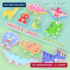 Montessori Dinosaur Stacking Blocks 10 Pack Wooden Toy for Toddlers 2-5