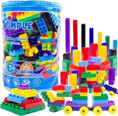 Dimple Building Blocks for Toddler (300 Pcs) Stacking Toys & Puzzle Games for…