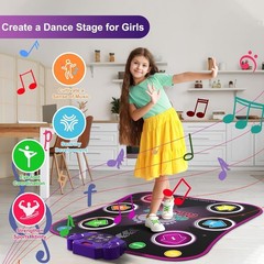 Wireless Electronic Dance Pad for Kids – Light-Up Fun & Motor Skill Development