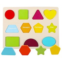 Wooden Alphabet & Number Puzzles for Toddlers, Montessori Learning Toys 3-5 Year